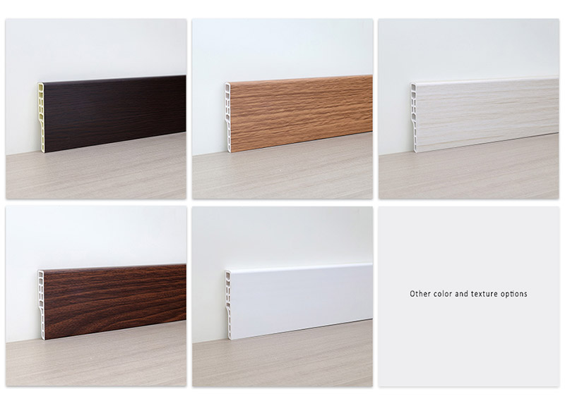 70 x 12 mm quadratische SPC-Sockelleiste