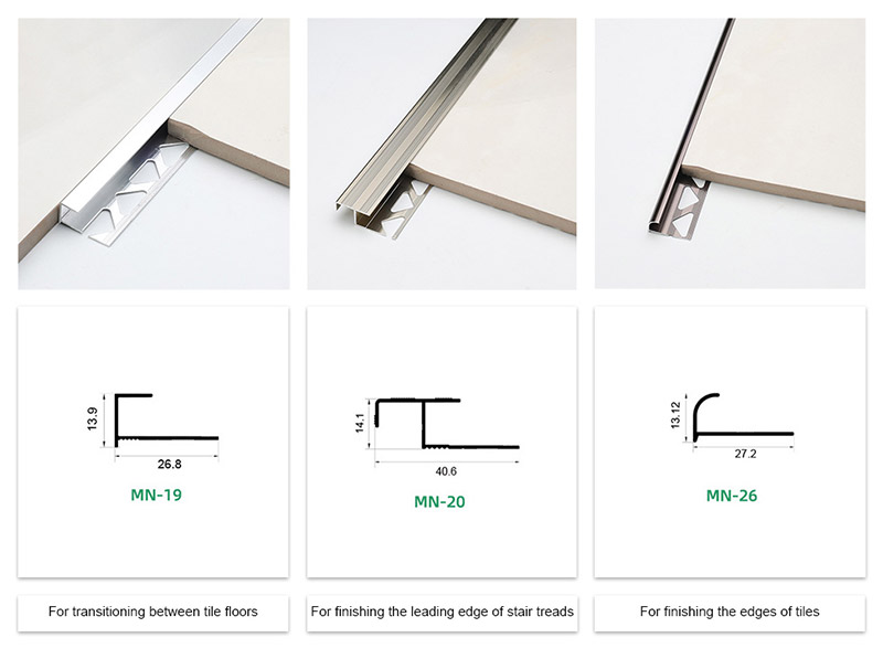 Treppenkantenprofile aus Aluminium