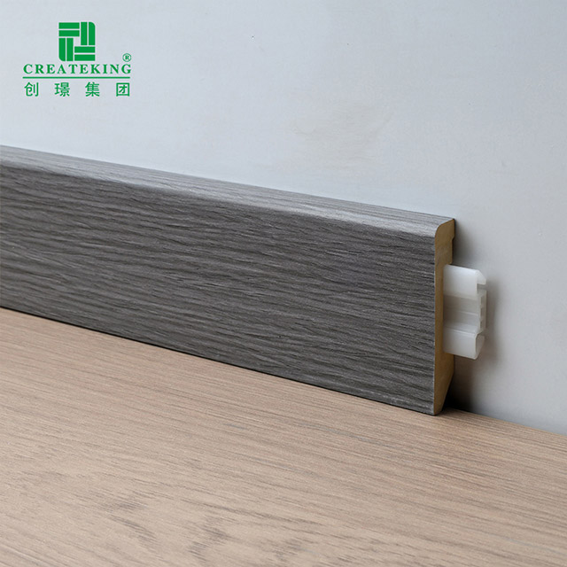 60 * 12 mm massive PVC-Sockelleisten zum Aufstecken