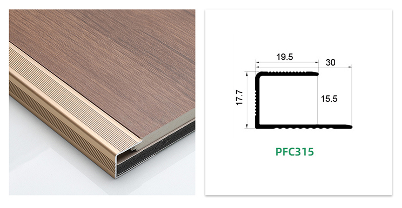 C-Kanal-Bodenkantenverkleidung aus Aluminium