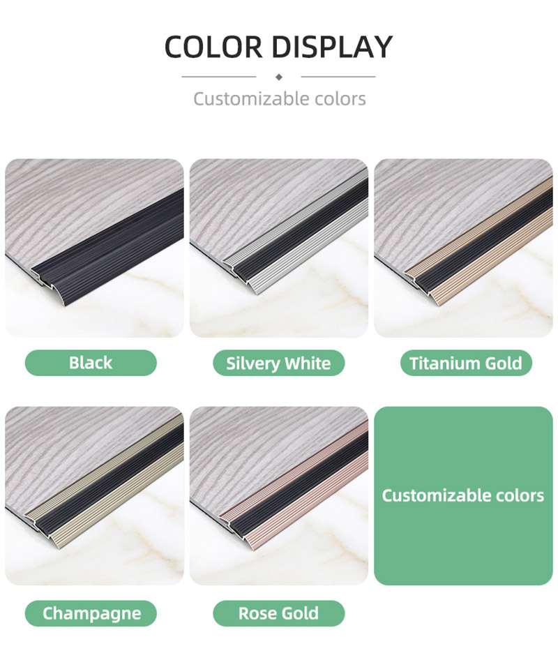  Rutschfeste Schwellenstange aus Aluminium mit Gummieinlage