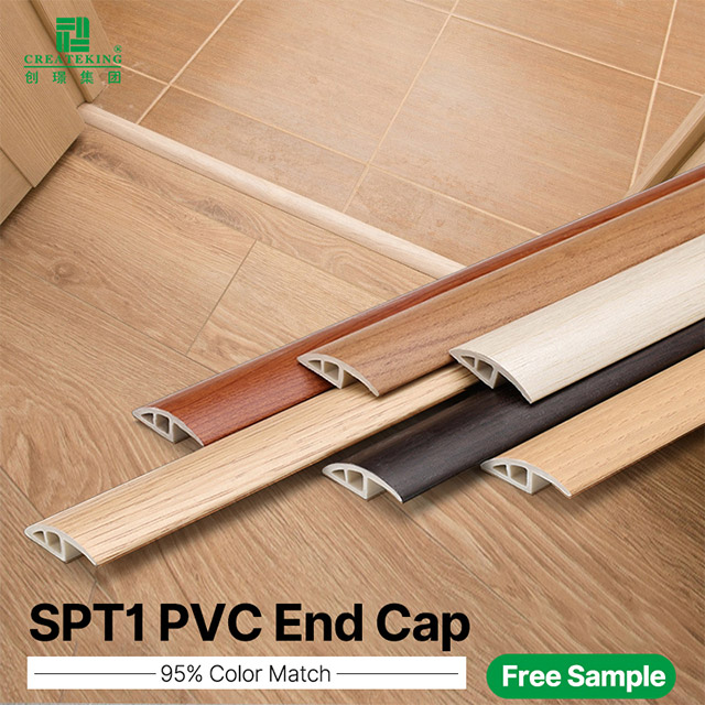28 * 5 mm PVC-Bodenbelagsreduzierer mit Holzmaserung