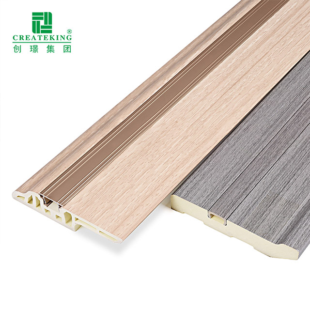 75 * 15 mm PVC-Fußleiste mit Lammzunge und versteckten Nägeln