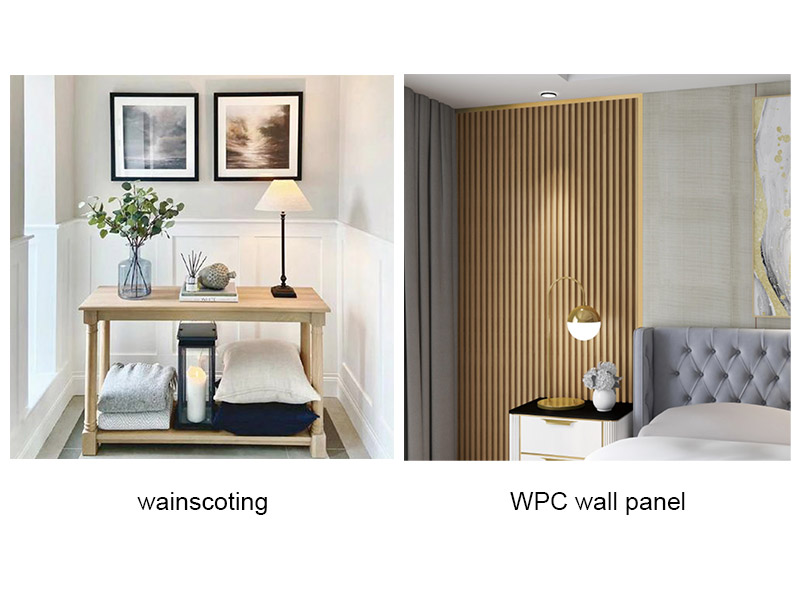 Was sind die Unterschiede zwischen Wainscoting und WPC -Wandwand?