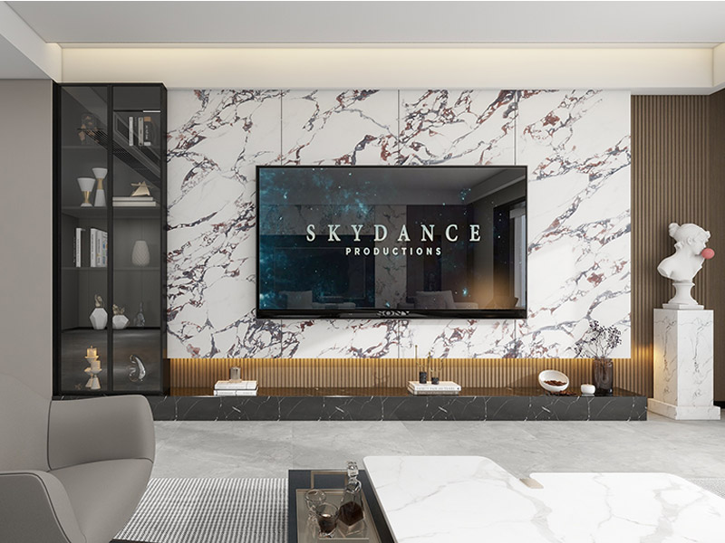 Wandpaneele aus Marmorimitat