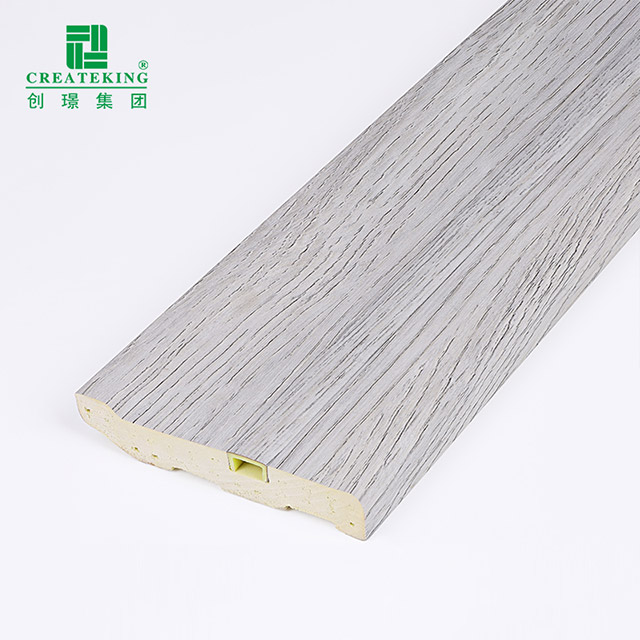 75 * 15 mm PVC-Sockelleiste mit versteckten Nägeln