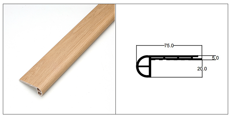 75 x 25 mm SPC-Treppenkantenstreifen
