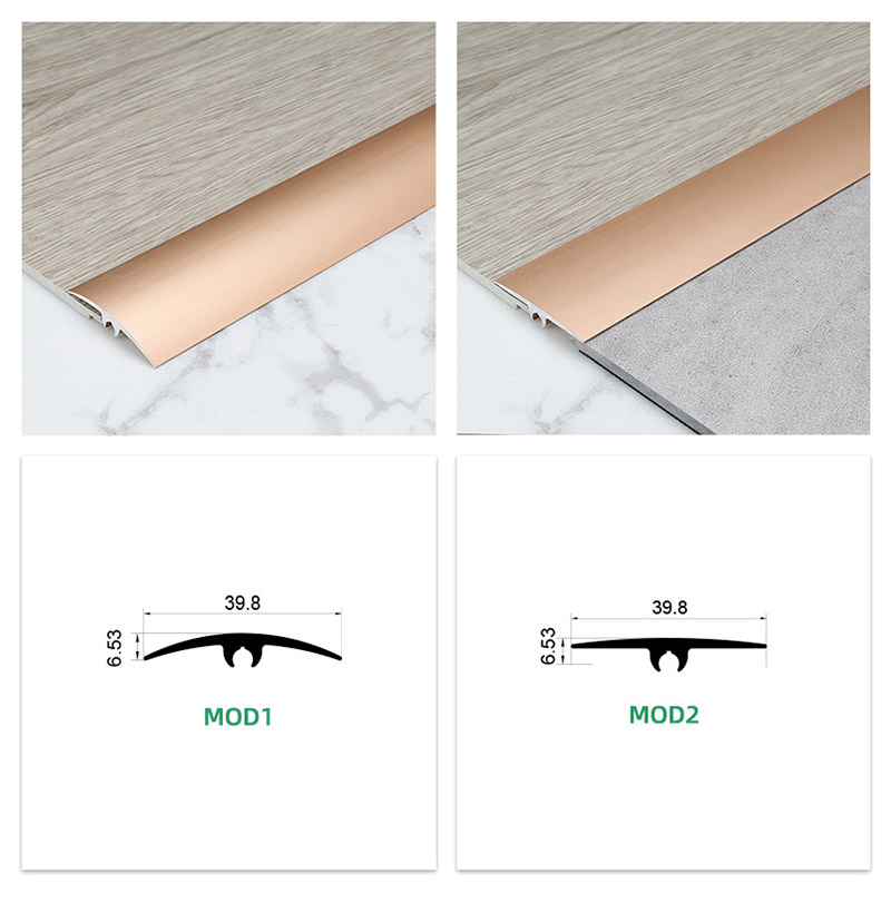 Universeller Boden&uuml;bergangsstreifen aus Aluminiumlegierung