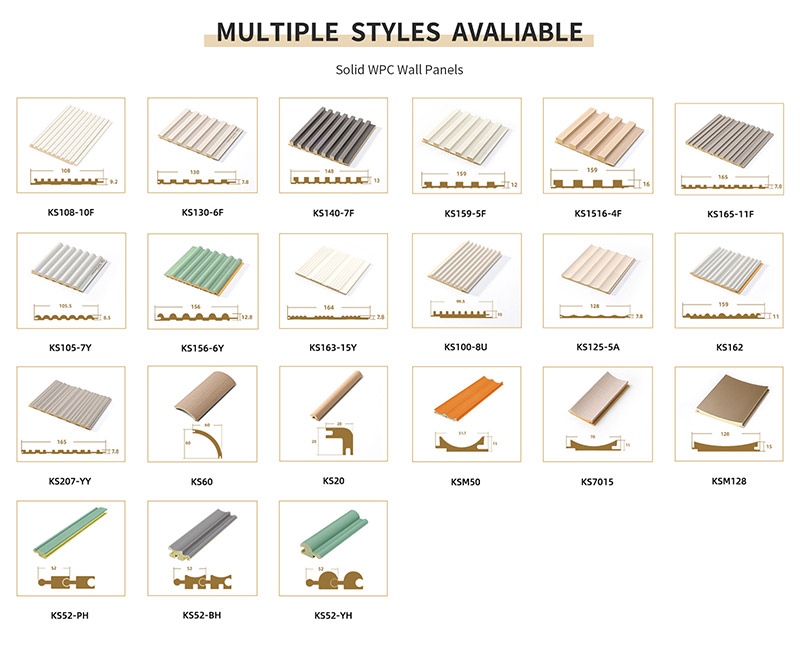 Massives WPC-Wandpaneel