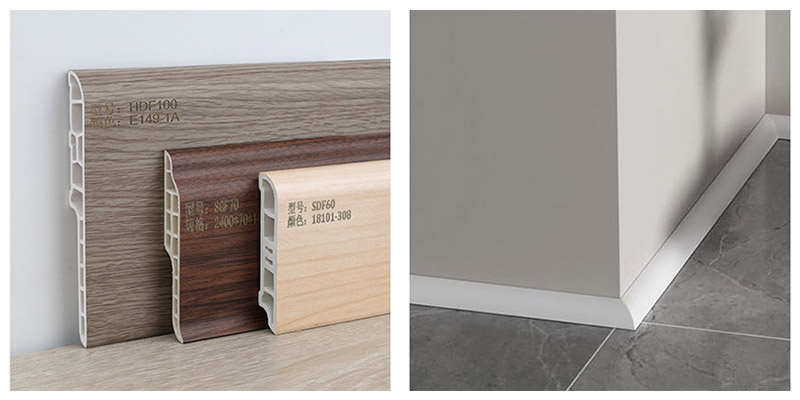 Fu&szlig;leisten, Viertelrund- oder L-f&ouml;rmige Zierleisten