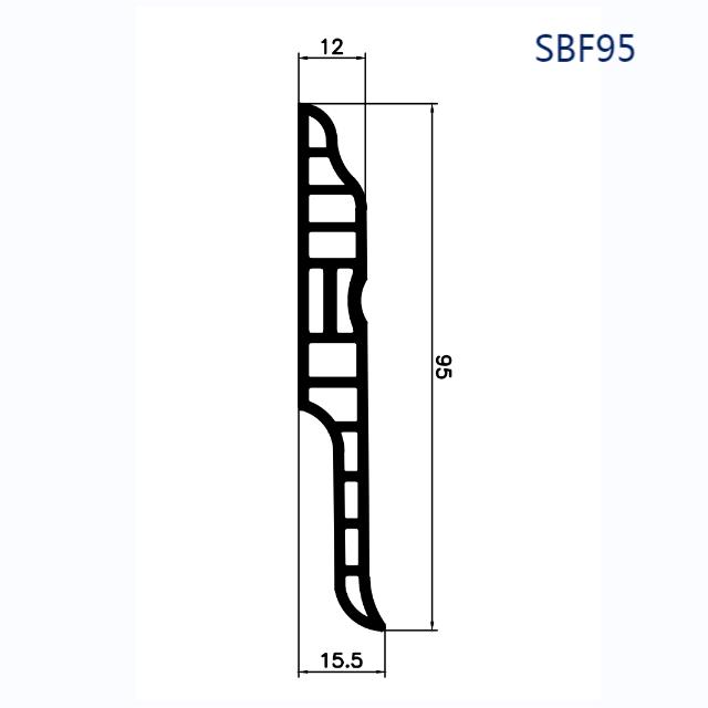 Wandsockelleiste SBF95