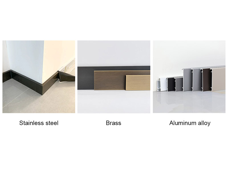Sockelleisten aus Stahl, Messing oder Aluminium verleihen Ihnen ein besonderes Profil
