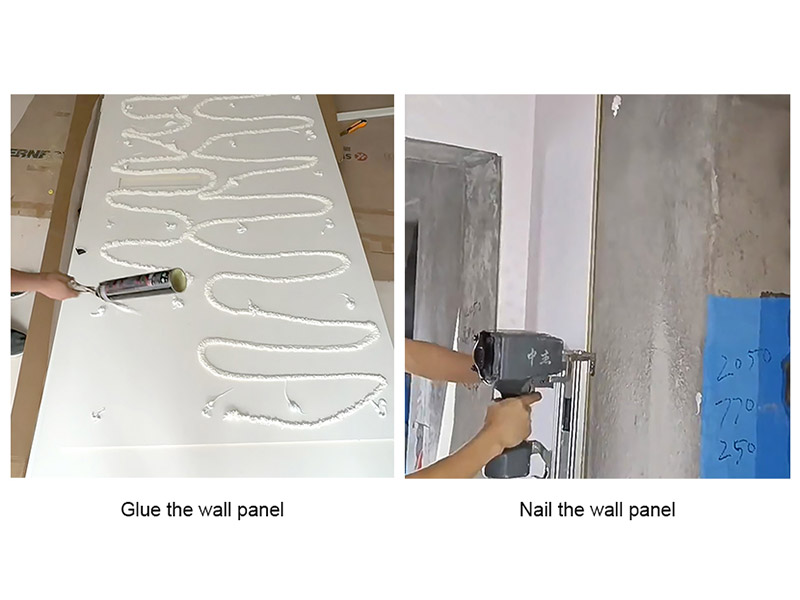 Kleben oder nageln Sie Wandpaneele?