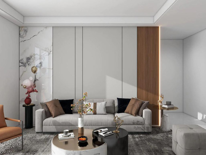 Wandpaneele aus Marmorimitat