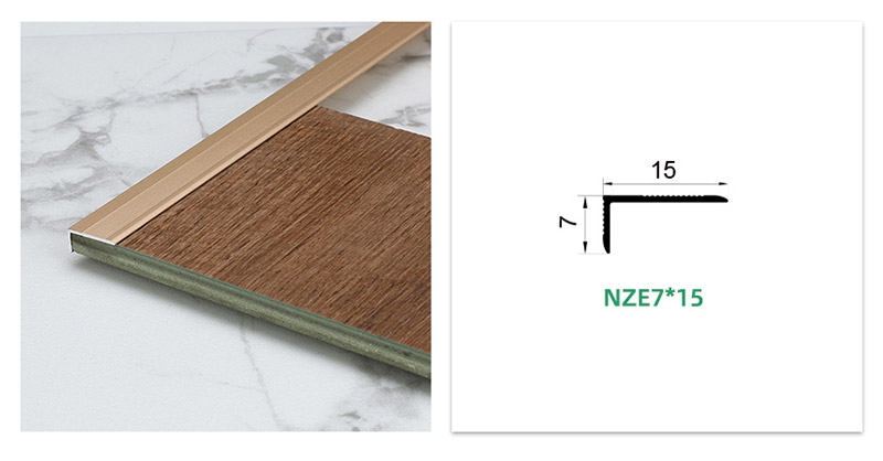 L-f&ouml;rmige Bodenkantenverkleidung aus Aluminium