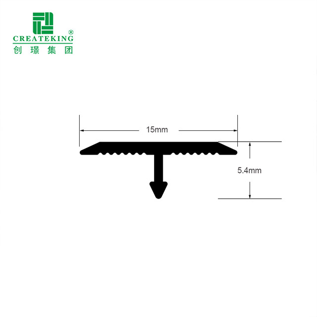 15 x 5,4 mm T-förmiger Aluminium-Bodenübergangsstreifen