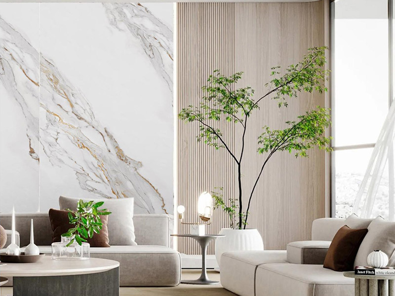 Wandpaneele aus PVC-Marmor