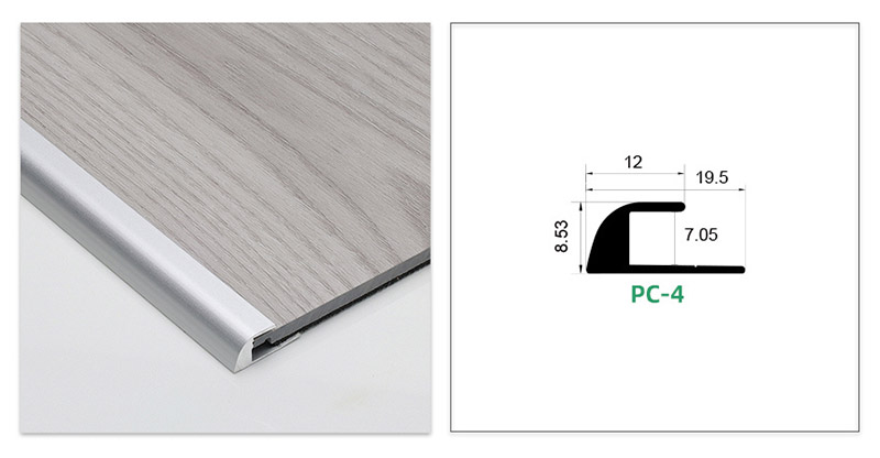 C-f&ouml;rmige Bodenverkleidung