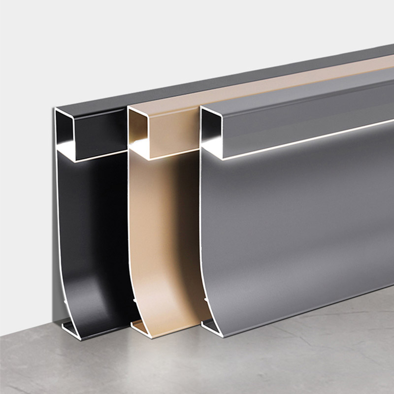 80*9mm LED-Aluminium-Sockelleiste