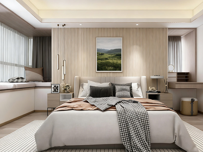 Kopfteilwand im Schlafzimmer