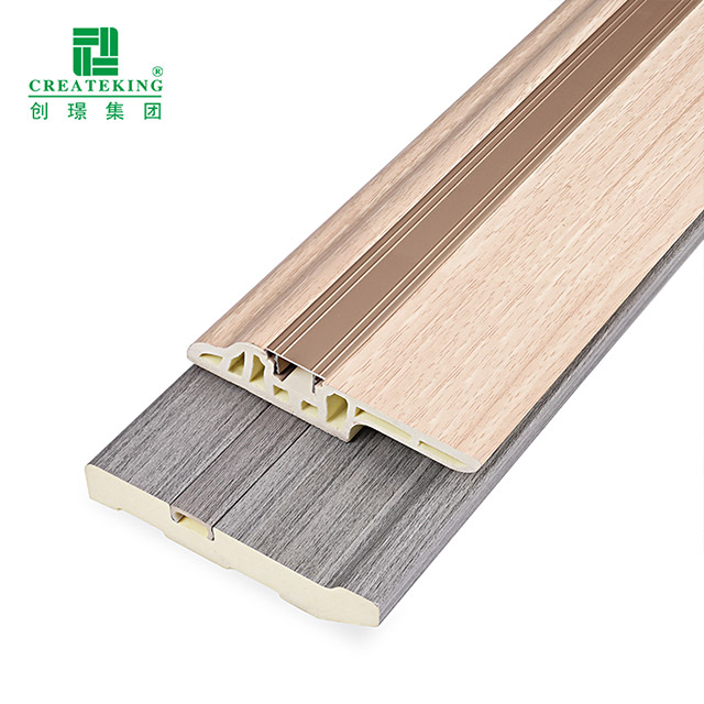 75 * 15 mm PVC-Fußleiste mit Lammzunge und versteckten Nägeln