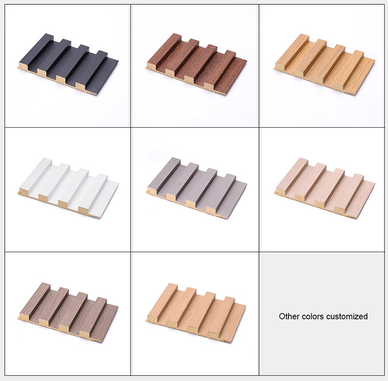 159 x 16 mm, umweltfreundliche, geriffelte, massive Wandpaneele 