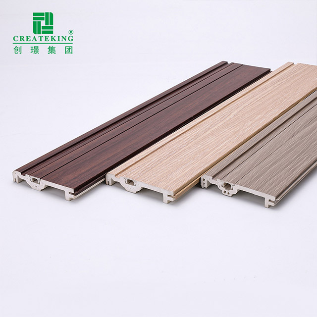 75 * 14 mm WPC-Fußleiste mit versteckten Nägeln