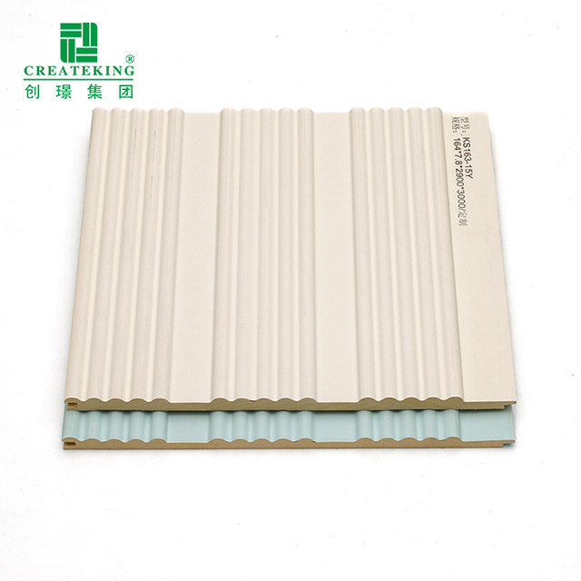 164 * 7,8 mm gebogenes massives geriffeltes Wandpaneel