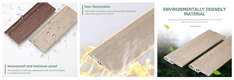 70*15mm PVC-Bleistift-Rundsockelleiste