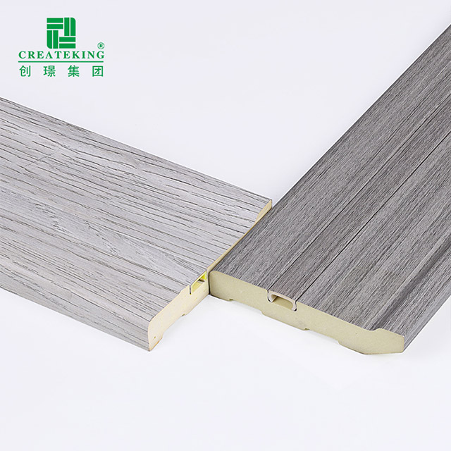 75 * 15 mm PVC-Sockelleiste mit versteckten Nägeln