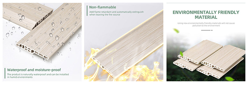 80 * 14 mm PVC-Lammzungen-Sockelleiste