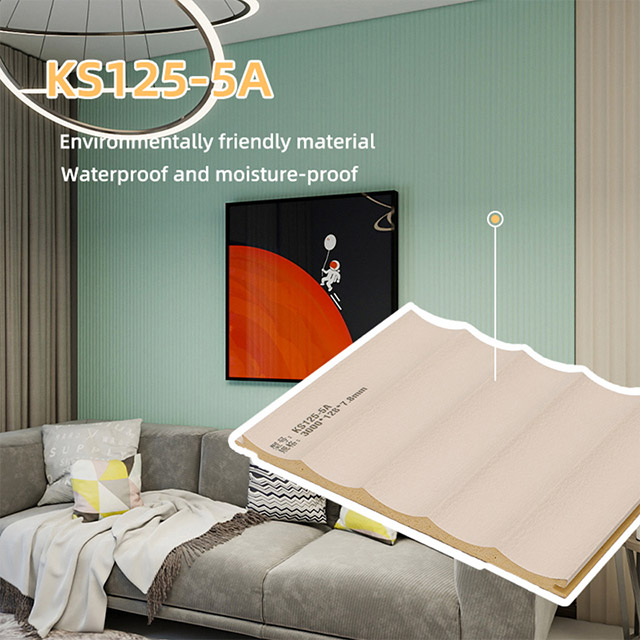 128*7,8 mm konkav geriffelte Wandpaneele