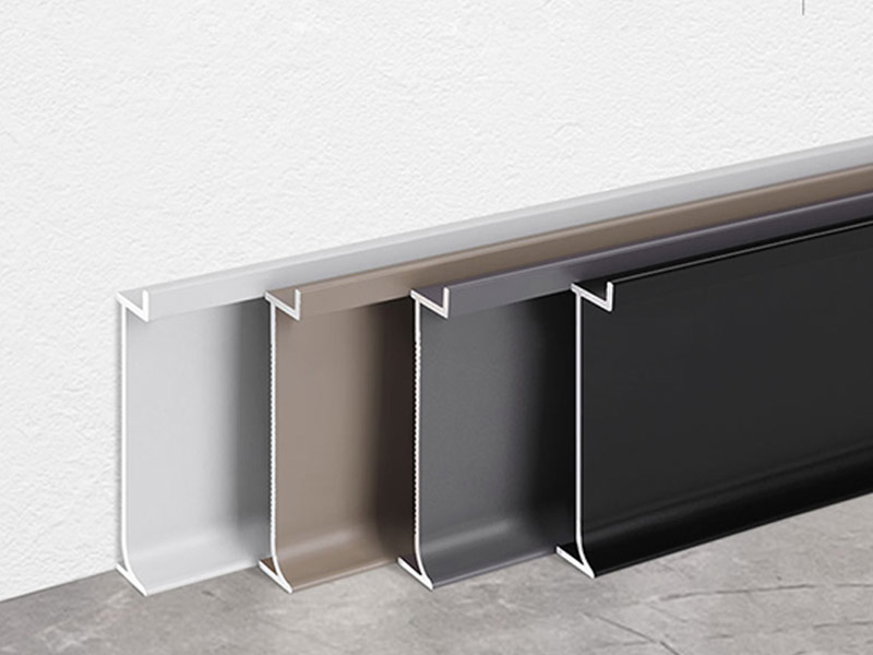 50*12 versenkte Aluminium-Sockelleiste