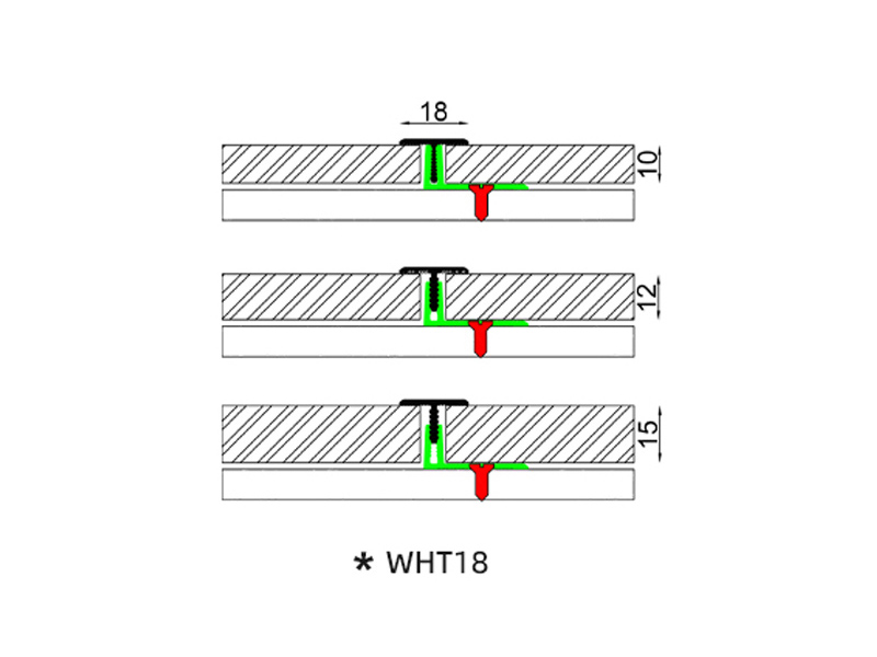 18 * 11,4 mm T-f&ouml;rmige Kantenverkleidung aus Aluminiumlegierung