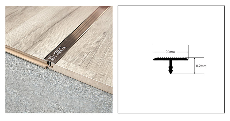 T-f&ouml;rmige Aluminiumverkleidung