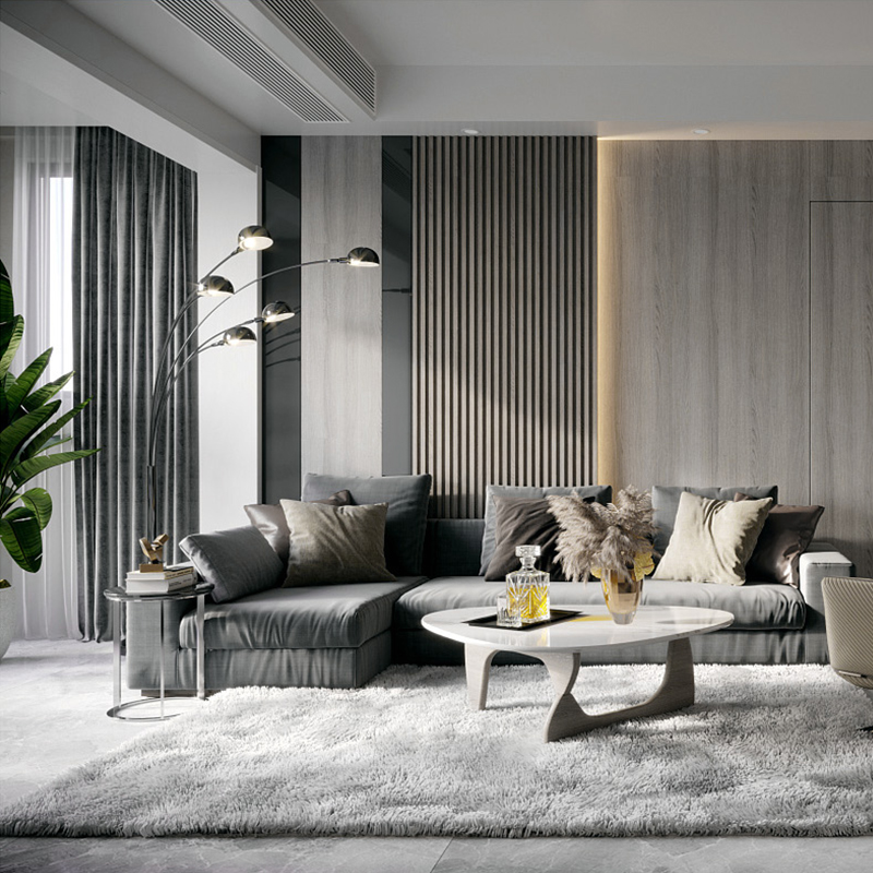 modernes WPC-Wandpaneel