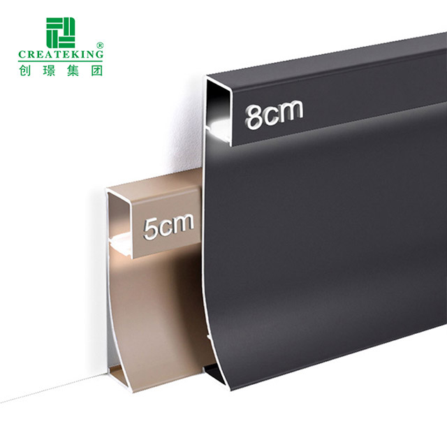 80*9mm LED-Aluminium-Sockelleiste
