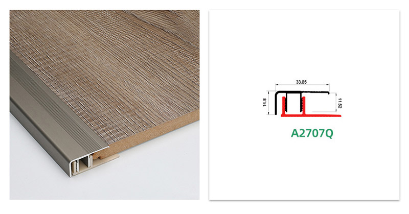 Aluminium-Abschlussprofil f&uuml;r Laminatb&ouml;den