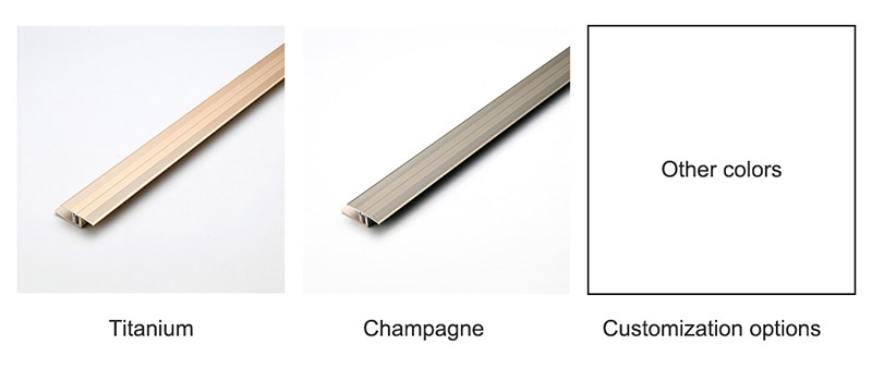 T-Boden-&Uuml;bergangsleiste aus Aluminium