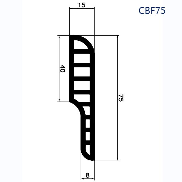 Wandsockellinie CBF75 