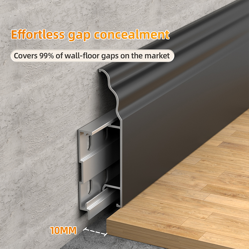 50 * 12 mm Sockelleiste aus Aluminiumlegierung im französischen Stil