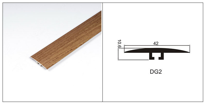42 x 6,6 mm SPC-T&uuml;rschwellenleiste in Holzoptik