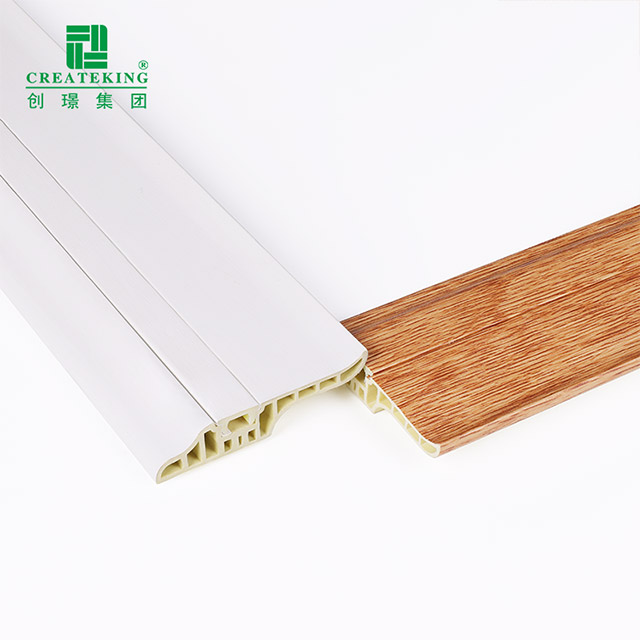 68 * 17 mm PVC-Fußleiste mit versteckten Nägeln