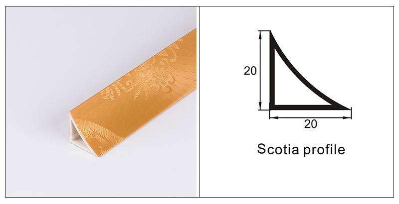20 * 20 mm PVC-Inneneckkantenstreifen