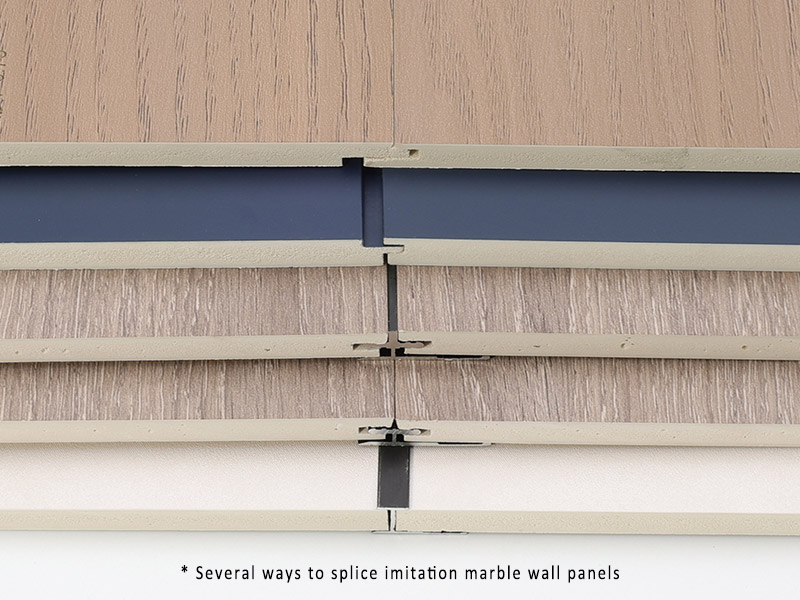 Wandpaneele aus Marmorimitat