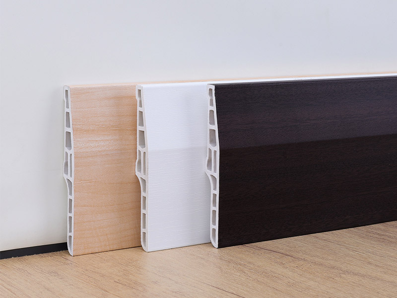 100 * 15 mm abgeschr&auml;gte hohle PVC-Sockelleiste