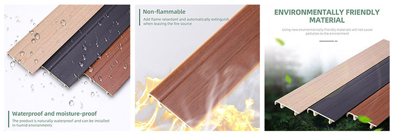 76 x 14 mm PVC-Sockelleisten zum Aufstecken