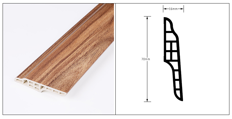 70 * 16 mm SPC-Sockelleiste