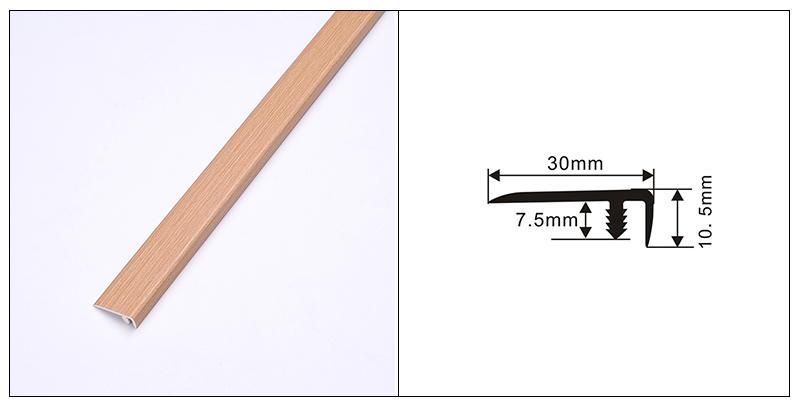30 * 10,5 mm F-f&ouml;rmige PVC-Bodenkantenstreifen