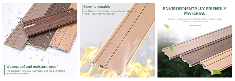 75*14mm WPC Hidden Nail Kirting Board